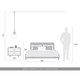 Duncan One Light Pendant (3602-S AB-WH)