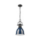 Duncan One Light Pendant (3602-S BLK-NVY)