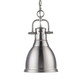 Golden - 3602-S PW-PW - One Light Pendant - Duncan - Pewter
