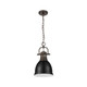 Duncan One Light Pendant (3602-S RBZ-BLK)