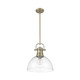 Duncan One Light Pendant (3604-L AB-CLR)