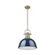Duncan One Light Pendant (3604-L AB-NVY)