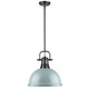Duncan One Light Pendant (3604-L BLK-SF)