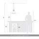 Duncan One Light Pendant (3604-L PW-BLK)