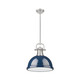 Duncan One Light Pendant (3604-L PW-NVY)