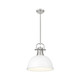 Duncan One Light Pendant (3604-L PW-WHT)