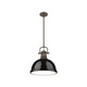 Duncan One Light Pendant (3604-L RBZ-BK)