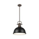 Duncan One Light Pendant (3604-L RBZ-BLK)