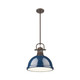 Duncan One Light Pendant (3604-L RBZ-NVY)