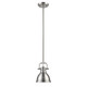 Golden - 3604-M1L PW-PW - One Light Mini Pendant - Duncan - Pewter