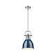 Duncan One Light Pendant (3604-S CH-NVY)