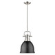 Duncan One Light Pendant (3604-S PW-BLK)