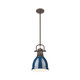 Duncan One Light Pendant (3604-S RBZ-NVY)