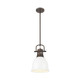 Duncan One Light Pendant (3604-S RBZ-WHT)