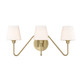 Golden - 3690-BA3 BCB-OP - Three Light Bath Vanity - Kennedy - Brushed Champagne Brass