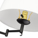 Eleanor One Light Swing Arm (3692-A1W BLK-MWS)