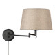 Eleanor One Light Swing Arm (3692-A1W BLK-NS)