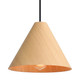 Golden - 3988-10 LWA - One Light Mini Pendant - Conique - Light Walnut