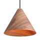 Golden - 3988-13 DWA - One Light Pendant - Conique - Dark Walnut