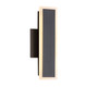 Golden - 4072-OWL12 SNB - LED Outdoor Wall Sconce - Obsidian - Sand Black