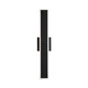 Golden - 4072-OWL24 SNB - LED Outdoor Wall Sconce - Obsidian - Sand Black