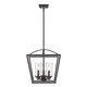 Mercer Three Light Pendant (4309-3P BLK-BLK-SD)