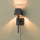 Messina One Light Wall Sconce (5905-1W BLK-BLK)