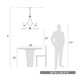 Lancaster Five Light Chandelier (6005-D5 RBZ)