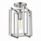 Tribeca One Light Semi-Flush Mount (6070-1SF PW-PW)