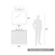 Tribeca Three Light Bath Vanity (6070-BA3 BLK-BLK)