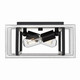 Tribeca Two Light Flush Mount (6070-FM BLK-PW)