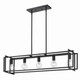 Tribeca Five Light Linear Pendant (6070-LP BLK-BLK)