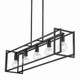 Tribeca Five Light Linear Pendant (6070-LP BLK-BLK)