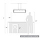 Camden Five Light Linear Pendant (6085-LP BLK-NR)
