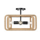 Camden Four Light Semi-Flush Mount (6085-SF BLK-NR)