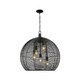 Calypso Five Light Pendant (6802-L BLK)