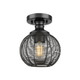 Calypso One Light Semi-Flush Mount (6802-SF BLK)