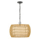 Everly Four Light Chandelier (6805-4 BLK-NR)
