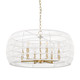 Golden - 6808-6 MBG-WR - Six Light Chandelier - Ellie - Modern Brushed Gold