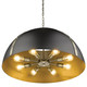 Aldrich Eight Light Pendant (6928-8P AB-BLK)