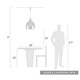 Cay Three Light Pendant (6930-3P WHT)
