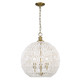 Golden - 6933-3P BCB-WR - Three Light Pendant - Florence - Brushed Champagne Brass