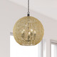 Florence Five Light Pendant (6933-5P BLK-NR)