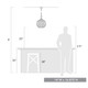 Florence One Light Pendant (6933-M BCB-WR)