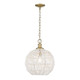 Florence One Light Pendant (6933-M BCB-WR)