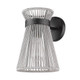Avon One Light Wall Sconce (6938-1W BLK-BR)