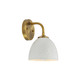 Shepard One Light Wall Sconce (6950-1W MBS-WHT)