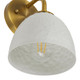 Shepard One Light Wall Sconce (6950-1W MBS-WHT)