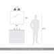 Shepard Two Light Vanity (6950-BA2 MBS-WHT)