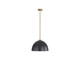 Golden - 6950-L MBS-BLK - One Light Pendant - Shepard - Modern Brass